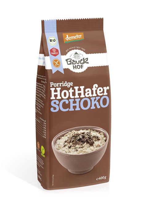 Bauck Mühle Hot Hafer Schoko glutenfrei Demeter 6 x 400g online kaufen