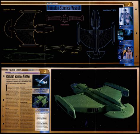 Romulan Science Vessel The Romulan Fleet Star Trek Fact File Fold