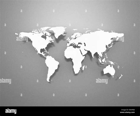 Mapa de países del mundo Imágenes de stock en blanco y negro Alamy