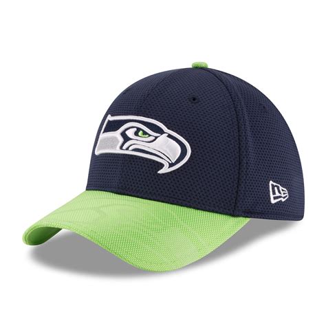 New Era Seattle Seahawks Navy 2016 Sideline Official 39thirty Flex Hat