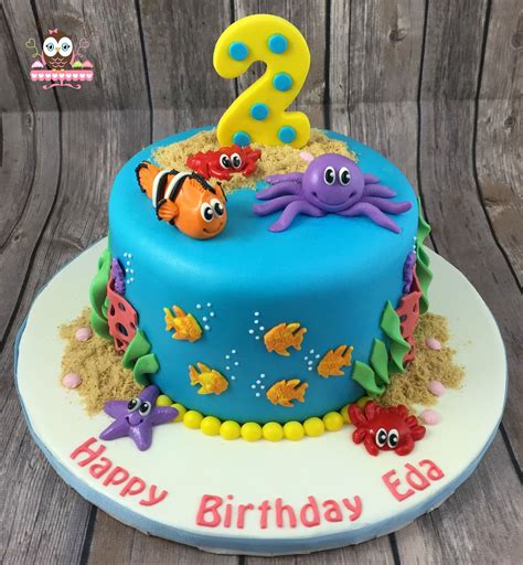 Under The Sea Cake Ocean Cake Nemo Cake Fish Cake Octopus Cake