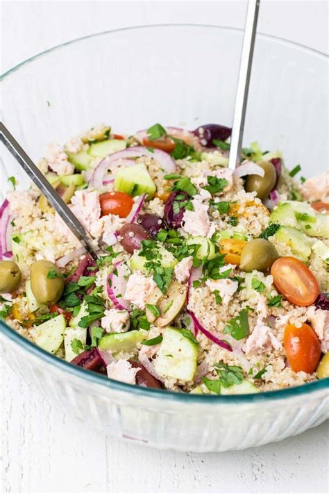 Mediterranean Tuna Quinoa Salad Sunkissed Kitchen