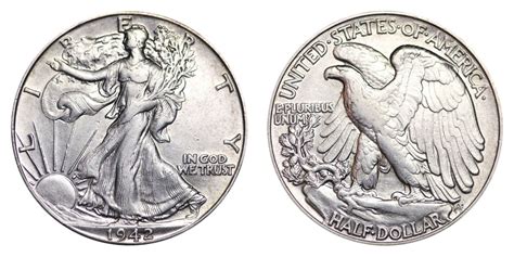 1942 P Walking Liberty Half Dollars Value And Prices