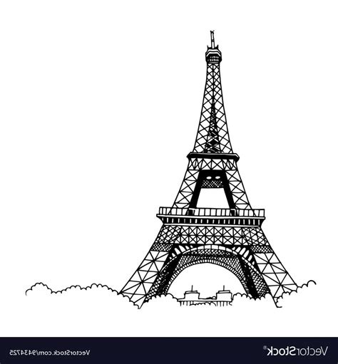 Eiffel Tower Simple Drawing At Explore Collection Of Eiffel Tower Simple