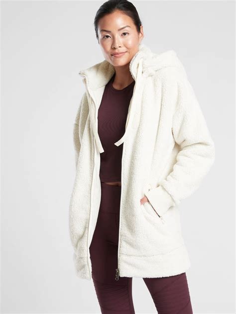 Long Sherpa Jacket Athleta Sherpa Jacket Sherpa Jacket Outfit Womens Sherpa Jacket