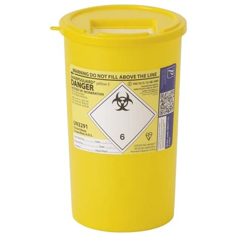 Fibre Optic Sharps Bin Disposable Syringe