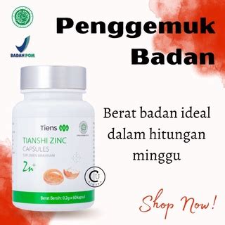 Jual Zinc Penggemuk Badan Tiens Capsule Original Kapsul Tianshi