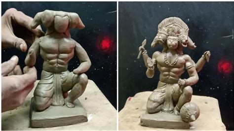 Mitti se Bani panchmukhi Hanuman Jee ki morti मटट स बन पचमख