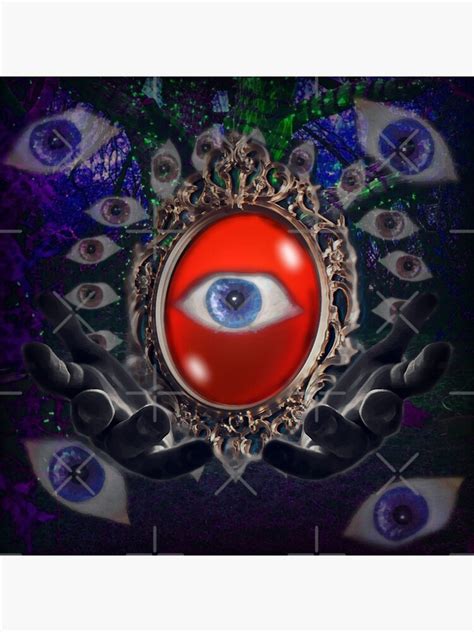 Weirdcore Eye Themed Mirror Dimension Design Sticker For Sale By