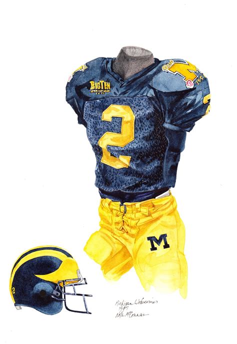 University of Michigan Football Uniform and Team History | Heritage ...