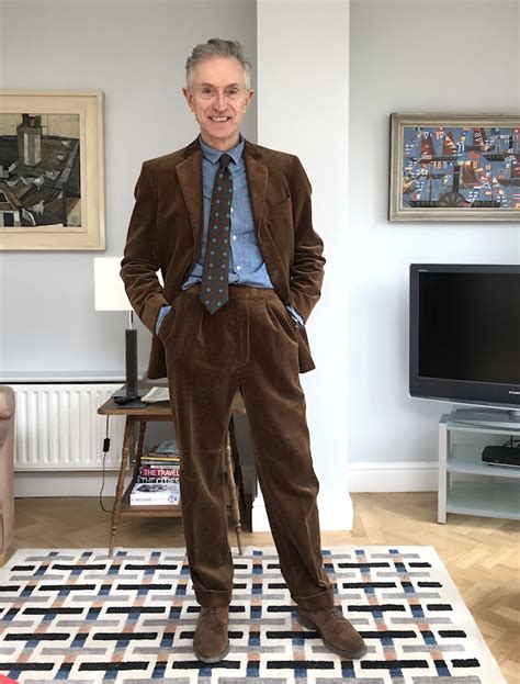 A Corduroy Suit From Cordings Of Piccadilly Grey Fox