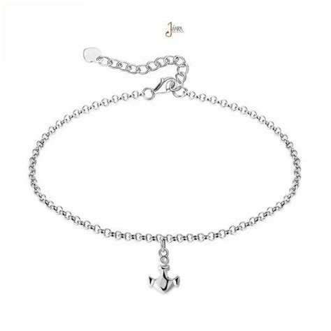 New Sterling Silver Rhodium Anklets At Rs Gram In Jaipur Id