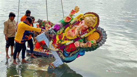 Ganesh Nimajjanam At Tankbund Hussainsagar Hyderabad Ganesh