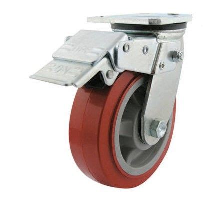 Mm Poly Nylon Wheel Kg Capacity Swivel Brake Castor