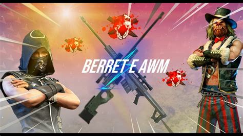 JOGANDO DE BARRET AWM NO FREE FIRE STR HERO YouTube