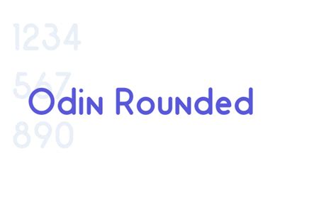 Odin Rounded - Font Free Download