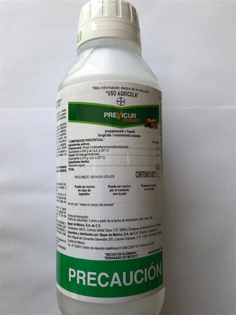 Previcur Energy Fungicida Propamocarb Fosetil 1 Lt Bayer Cronos Agro Sas De Cv