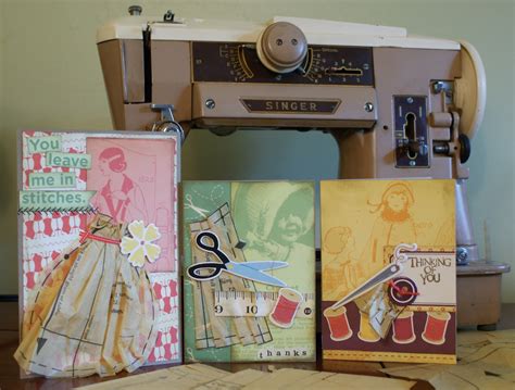 Karenscraps Vintage Sewing Pattern Paper Cards