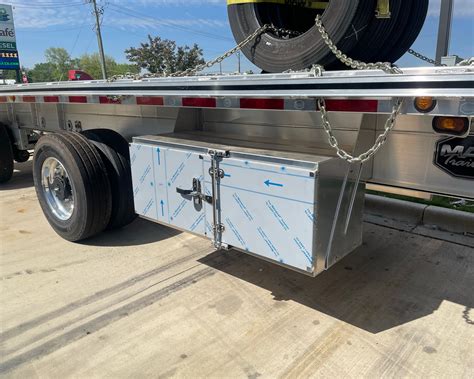 24x24x60 Smooth Aluminum Trailer Underbody Tool Box With Cam Latch Pit Stop Truck And Trailer