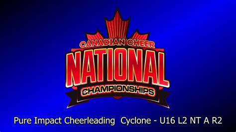 Pure Impact Cheerleading Cyclone U L Nt A R Canadian Cheer