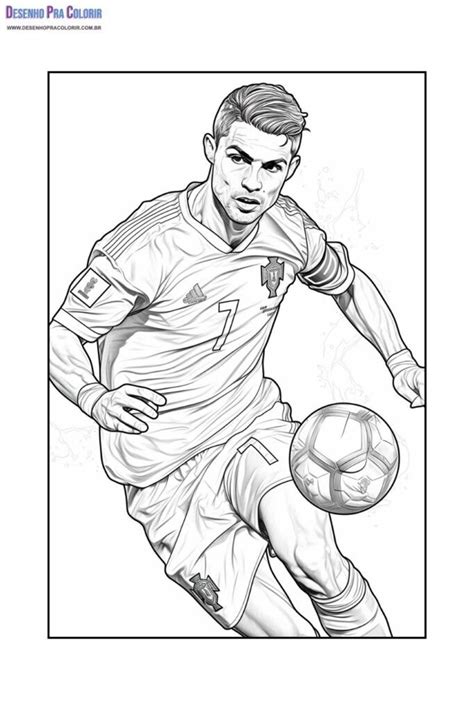 Cristiano Ronaldo Para Colorir De Desenhos Para Imprimir Pencil