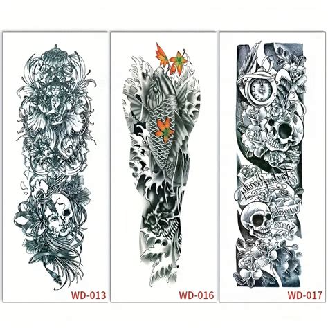 Temporary Tattoos Waterproof Full Arm Case Temporary Tattoo Stickers