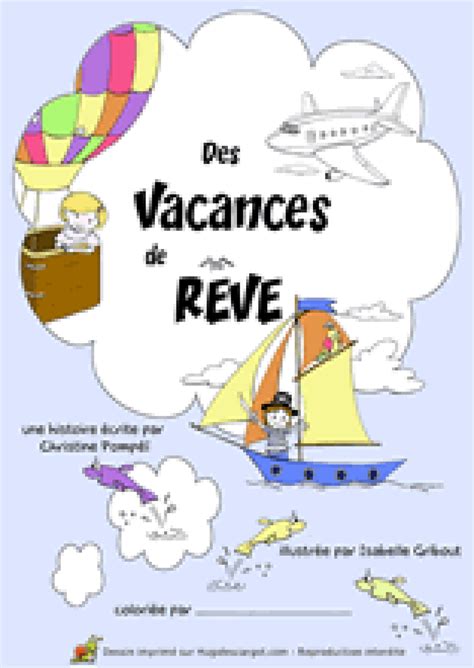 Coloriage Vacances De Rêve Sur