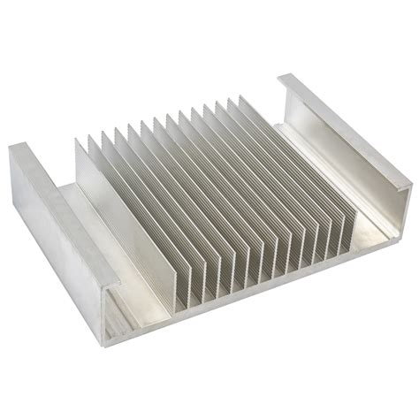 6061 Anodized Silver Aluminum Profile Led Custom Extrusion Square Heatsink Oem High Quality