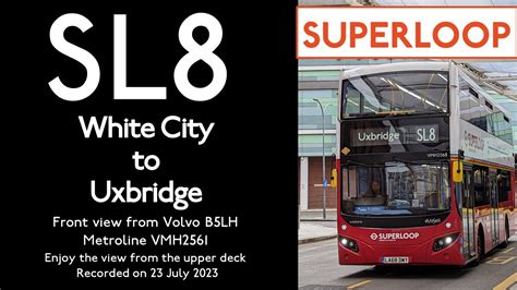 London Bus Superloop Sl White City To Uxbridge Front View Full