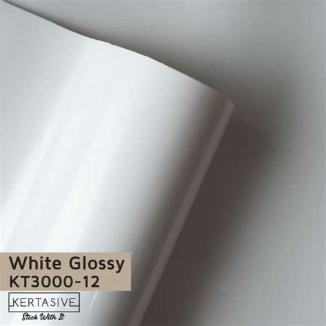 Jual KERTASIVE PVC Interior Film Pelapis Furniture Wallpaper White