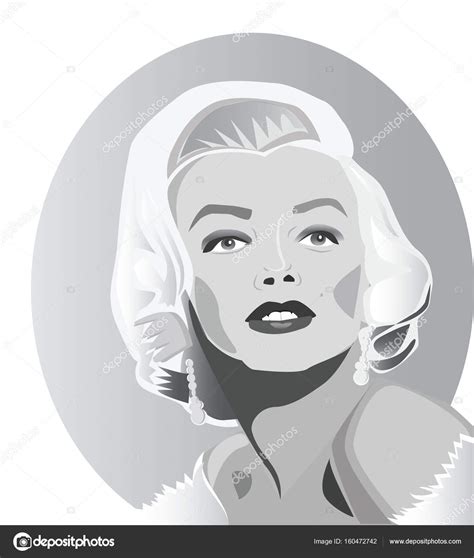 July 2017 Famous Movie Star Marilyn Monroe In Famous Posing Stock