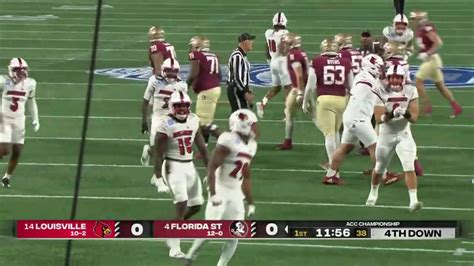 Acc Championship Louisville Cardinals Vs Florida State Seminoles Full