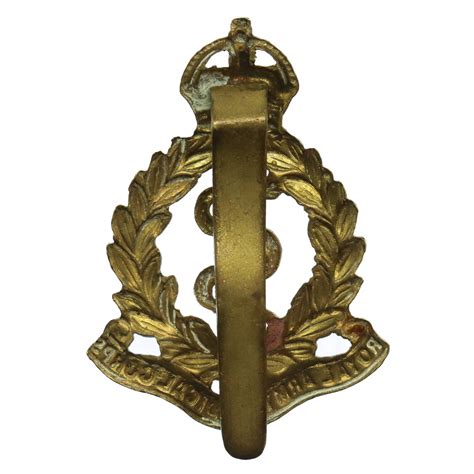 Royal Army Medical Corps R A M C Brass Cap Badge King S Crown