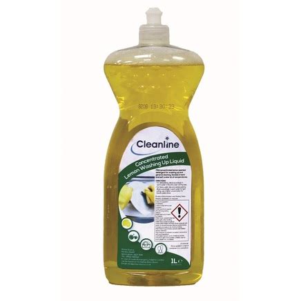 Cleanline Concentrated Lemon Washing Up Liquid 1 Litre Cleaning