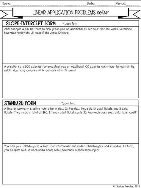 Evaluating Linear Functions Worksheets