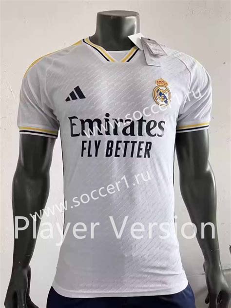 Player Version 2023 2024 Real Madrid Home White Thailand Soccer Jersey