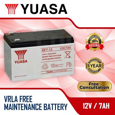 Jual Aki Ups Yuasa V Ah Baterai Ups Aki Kering Batere Battery Vrla