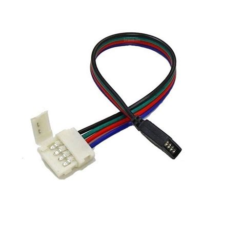 Emenda Conector Fita Led RGB Rabicho 4 vias ILUMINAÇÃO DE LED