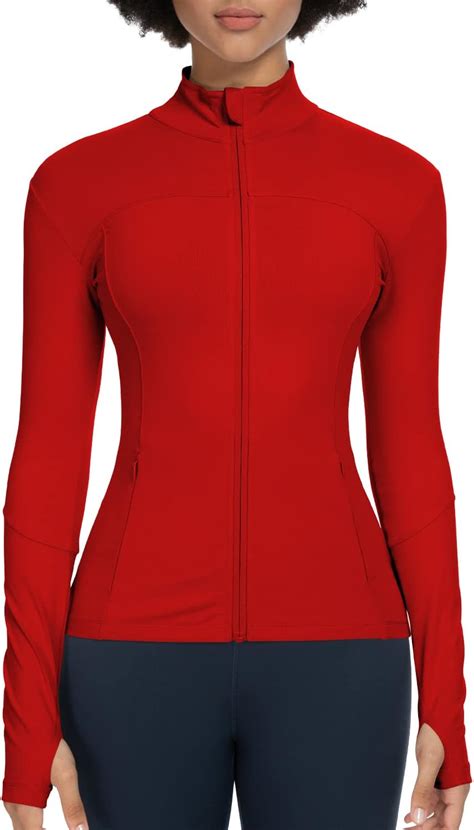 Colorskin Workout Jackets For Women Full Zip Athletic Running Track