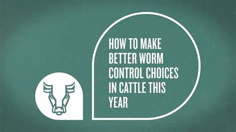 How To Make Better Worm Control Choices In Cattle This Year Youtube