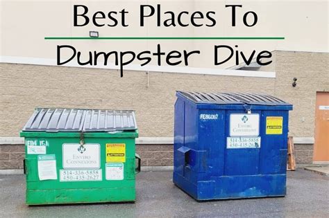 Best Places To Dumpster Dive For Salvage And Resale