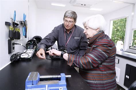 U S Treasury Secretary Janet L Yellen Visits Comcast Rural Broadband