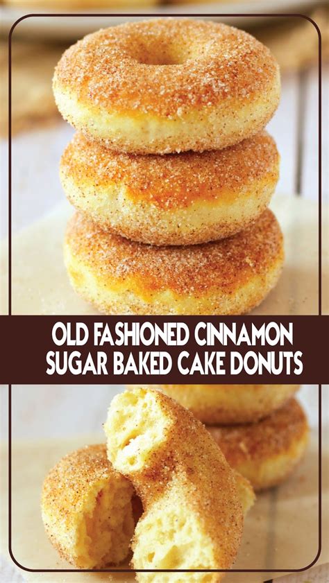 Old FÁshioned CinnÁmon SugÁr BÁked CÁke Donuts Recipe Spesial Food