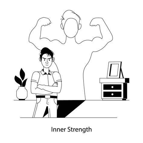 Trendy Inner Strength 44823113 Vector Art At Vecteezy