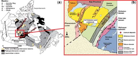 (a) Map of the Northern American craton showing the location of the ...