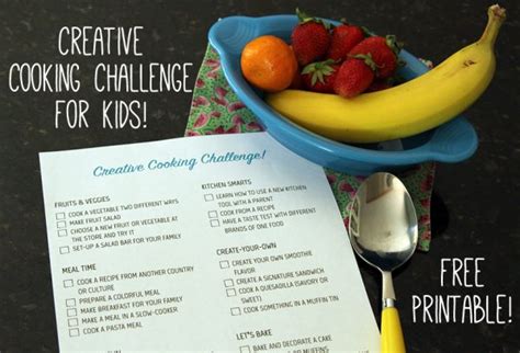 Creative Kids Cooking Challenge - Make and Takes