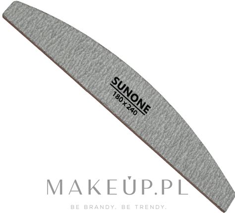 Sunone Nail File Zebra Pilnik do paznokci 180 240 pół księżyc szary