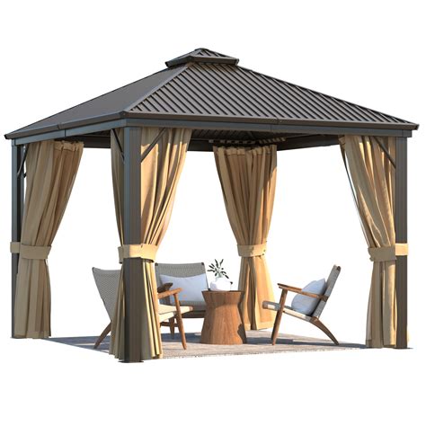 Erommy Ft W X Ft D Aluminum Patio Gazebo Wayfair