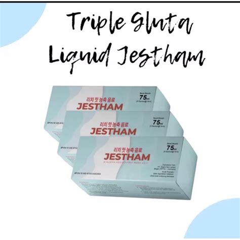 Jual Paket Triple Gluta Liquid Jestham Pc Shopee Indonesia