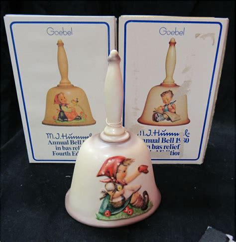 Sold Price Vintage Goebel Hummel Annual Bell 1979 1981 Two In Original